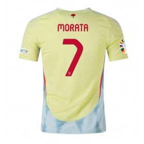 Spanien Alvaro Morata #7 Borta Kläder EM 2024 Kortärmad